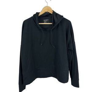 Mondetta Women’s Ottoman Performance & Luxury Hoodie Black Sz M Workout Top